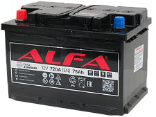 Аккумулятор ALFA STANDARD (75 Ah) L+
